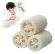 3 st Naturlig Luffa Bad Dusch Svamp Borstar Kropp Rygg Borste Skrubber Förhårdnadsborttagare Bad Massage Svamp för Diskning (S)