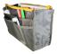 Bag in bag handbag insert bag insert grey, one size