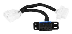 OBD2 16-polig hane till dubbel hon splitteradapter förlängningskabel Y-kabel