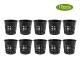 10 st/set Hållbar Säker Plast Hydroponisk Korg Kopp för Trädgård Balkong Plantering (Svart)