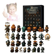 2025 Halloween Adventskalender, Halloween Nedräkningskalender, 31 Skräcknätter, Adventsbox Samlarföremål med Figurer (31 Dagar)