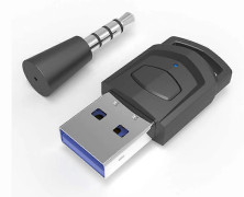 Trådlös spel-ljudhörlursadaptermottagare för PS5 PS4 spelkonsol PC-headset Bluetooth-kompatibel 5.0 ljudsändare