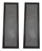 PC Fläkt Damfilter Magnetisk Ram Finmaskigt PVC Dator Kylfläkt Filtergaller för PSU 120x360mm 2st Svart