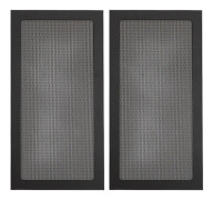 2 st PC-fodral dammfilter PVC Magnetisk datorfodral Fläkt dammfilter för nätaggregat Fläktventil Svart