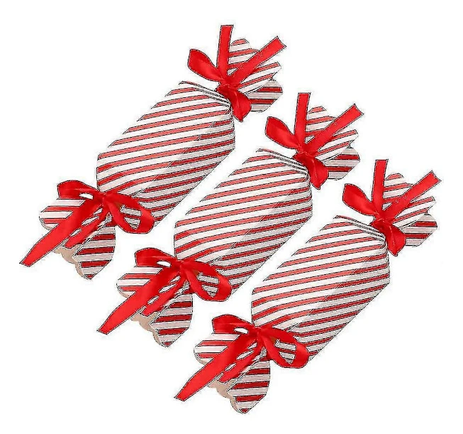 Julgodisbox 50 Delar Julklappsbox För Presentinslagning, Röd