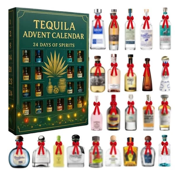 Moorle Tequila Adventskalender 2025 – 24 Dagar av Smakupplevelser, Från Friska Vita Tequila till Lagrad Añejo, Julkalender för Tequilafantaster