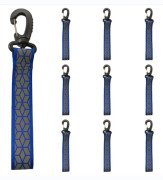 10-pack Reflexhängen för Utomhuscykling - Förbättrad Synlighet, Reflexmarkörer för Ryggsäckar och Kläder Blue Blue