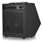 Elektronisk trumhögtalare 25W Bärbar BT Övningstrumförstärkare Högtalare för Elektriska Trummor Keyboard UK Plug svart
