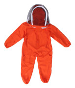Biodlaroverall i ett stycke med slöja och huva Barn barn Biodlarskyddskläder(Orange L) L orange