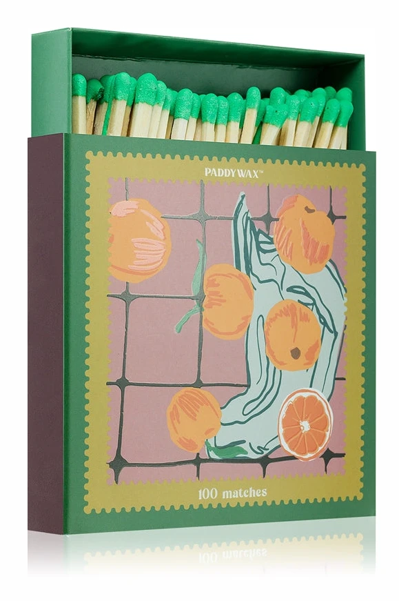 Paddywax Jumbo Apelsiner i ask Tändstickor 100 stycken 100 stycken
