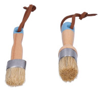 2 st 2,5 cm krit- och vaxpensel för möbler DIY-målning och vaxningsverktyg heminredning pensel vaxningsborste målarpensel