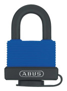 Hänglås ABUS 70IB/50 Aqua Safe, klass 1, med bygel i rostfritt stål, Ø9 mm, blå/svart