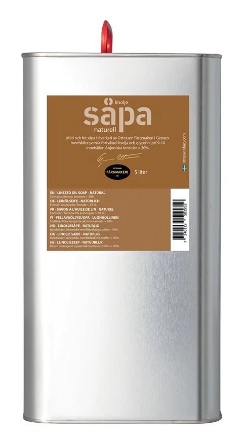 LINOLJESÅPA NATUR 5L