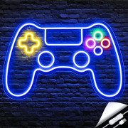 Gamer Neonskylt, Spelkontroll Neonskylt för Gamer Rumsdekor