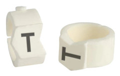 Brady SCN-36-T, Svart, Vit, Nylon, 50 styck, 8,6 mm, 1,11 cm