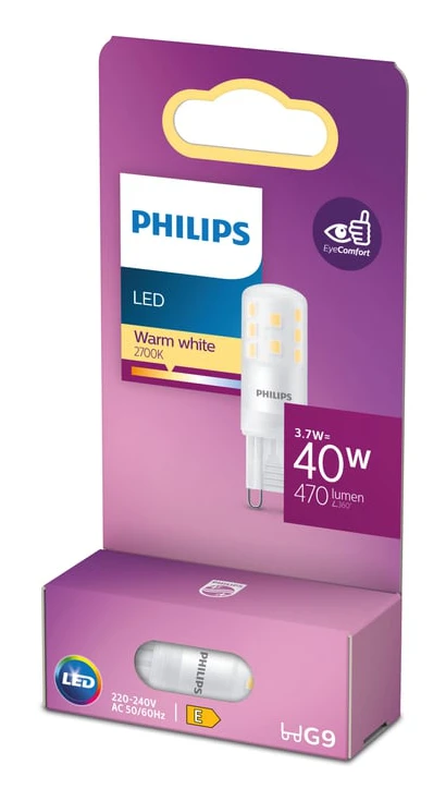 Philips LED-lampa G9 470 lm