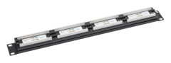 19”-patchpanel UTP Cat. 6 24 portar