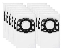 12-pack KFI 487 filterpåsar för Kärcher WD4, WD5, WD6 dammsugare