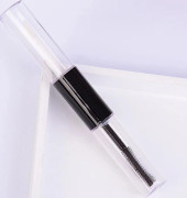1 st Dubbelsidig Transparent Läppstiftsförpackning Behållare Tom Dubbelhuvud Läppglansförpackning DIY Smink Balsamförpackningsflaskor