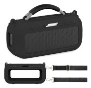 Silikonskal för Bose SoundLink Flex 2:a generationen, mjukt silikonmaterial, stöt- och fallskydd, slitstarkt skyddsfodral med justerbar