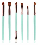Ögonmakeupborstset, 6 sminkborstar Ögonskuggsborste Eyeliner Blandning Veck Kit, Sminkset Ögonskugga Eyeliner