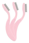 Vikbar Design Ögonfransborste, Portabel Mascara Separator med Rostfria Ståltänder, Hållbar Material Ögonbrynsborste för Naturligt Utseende