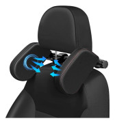 Infällbart Nackstöd för Bil 360° Roterande Barnbilsnackstöd PU Memory Foam Bilnackstöd för Barn