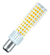 LED b15d dimbar glödlampa, 10W ersättning för 100W halogen b15d glödlampa, 230v, 360 graders spridningsvinkel, CRI > 90ra, varmvit 2700-3000k (1-pack) [Energiklass E]