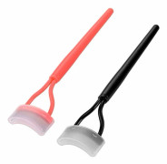 Mascara Borste Applikator, Ögonfranskam med Vikbar Design, Rostfria Ståltänder för Precision, Skyddande Hölje för Förvaring, Idealisk för