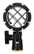 Professionell Mikrofonupphängning, Universell Mikrofonsuspension för 22-38mm Diameter Mikrofoner, Anti Vibrationsstötdämpare med Flexibel Surrounddesign