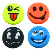 2,2 cm 4-pack Tennisracket Vibrationsdämpare Racketsträng Stötdämpare Fantastisk Tennisgåva (4 Emojis)