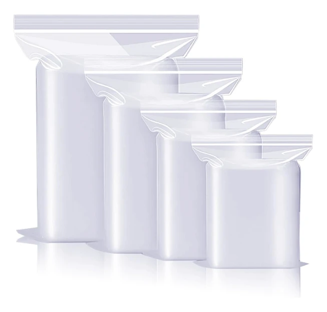 Återförslutningsbara plastpåsar med greppförslutning, transparenta, för förvaring av nötter, spannmål, samlarobjekt, kläder - 10X15cm 100ST