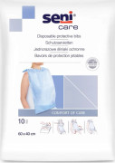 Seni Care Engångs Haklappar med Ficka, Skyddande, 60 x 40 cm, 10-pack