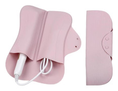 Värmebeständig silikonmatta med ficka, locktångshållare för plattång, locktång, varma hårverktyg (Rosa)