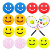 12 st Tennisracket Dämpare Söta Runda Gummi Tennisracket Dämpare Stötdämpare Tennis Vibrationsdämpare med 6 Färger