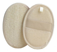2-pack Loofah-handdukar - Exfolierande skrubbar - Naturligt loofah-material - Viktig hudvårdsprodukt - För dusch/bad - Fiberstruktur