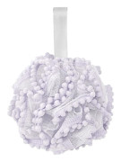 (Lila) Duschbadsvamp, 50g Mjuka Duschpuffar Bollar för Kroppstvätt Skrubber Rengöring Loofah Badrumstillbehör, 1-pack