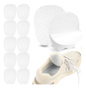 [PLPL] Viltzool - 5 par filttungpads - Mjuka, självhäftande tungpads - Halkfria tungpads - Tungpads - Stor - Vit