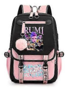 Ny K-Pop Demon Hunters Anime Skolryggsäck Söt Tecknad Väska för Studenter