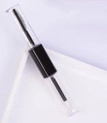 1 st Dubbelsidig Transparent Läppstiftsförpackning Behållare Tom Dubbelhuvud Läppglansförpackning DIY Smink Balsamförpackningsflaskor