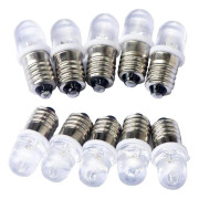 10 st E10 12V Spot LED-lampor Varmvitt