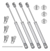 4-pack Gasfjädrar, 200N / 20kg Gasfjäderdämpare för Möbler med Skruvar, Hydraulisk Gasfjäder Lyftdörr Skåp Kök Garderob