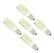 5X E12 LED Majslampa 5W Majslampa 44 SMD 2835LEDs Kallvit 6000K LED Majs 500LM Motsvarande 50W Glödlampor AC220-240V Ej Dimbar
