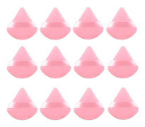 (Rosa)Puderpuff - 12 stycken - Makeup-svamp - Beauty Blender - Puderpuff - Triangel - Latexfri - Foundation Blender - App