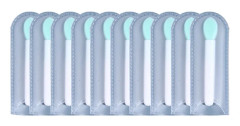 Silikon Läppborste Set Mini Mjuka Portabla Sminkborstar Läppstift Läppbalsam Applikatorborstar Läppvård Skönhet Sminkverktyg 10st