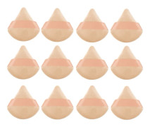 Puderpuff (hud) - 12 stycken - Makeup-svamp - Beauty Blender - Puderpuff - Triangel - Latexfri - Foundation Blender - App