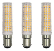 Ba15d LED-lampa, energisparande bas 15w, för kylskåp/symaskin/bordslampa AC230V, 3-pack (varmvit 3000k) [energiklass A+]