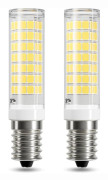 2-pack E14 LED-lampor för köksfläktar, 9 W, kallvitt 6000 K, 550 lm, lampor med liten skruvsockel för köksfläktar och kylskåp, ej dimbara