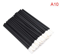 50 st Kristall Smink Läppborste Engångs MicroBrush Läppstift Ögonbrynsrengörare Ögonfransborste Mascara Applikator Damaccessoarer