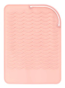 1 rosa plattång värmeskydd, silikon värmebeständig matta
